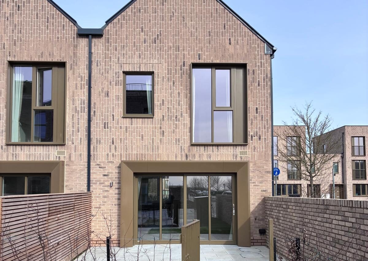 Exterior of a brick built house at the Present Made Eddington single-family housing development