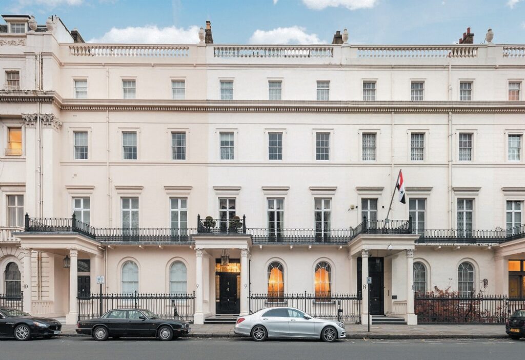Exterior of an historic residential building in London's Belgravia