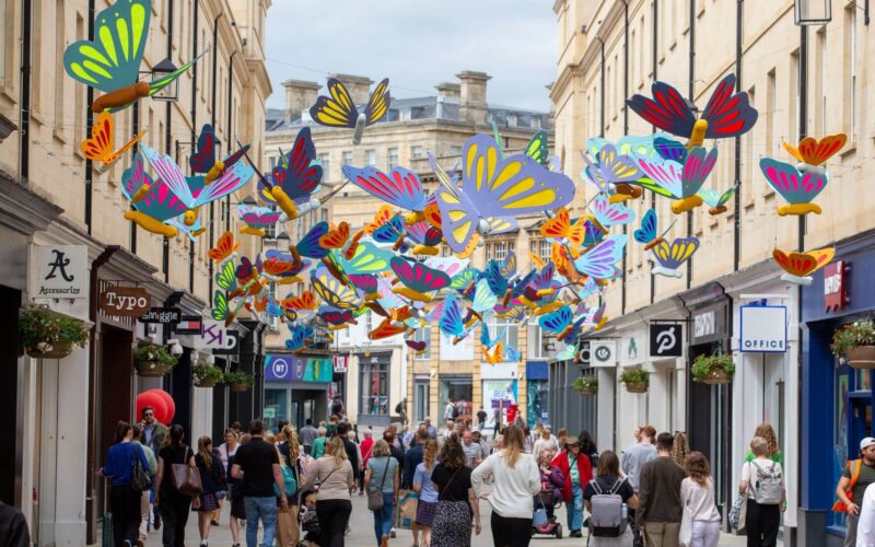 190123 - SouthGate Bath - Butterfly Installation