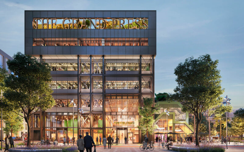 2, Updated - External of The Grand Press, the new workspace brand at Canada Water