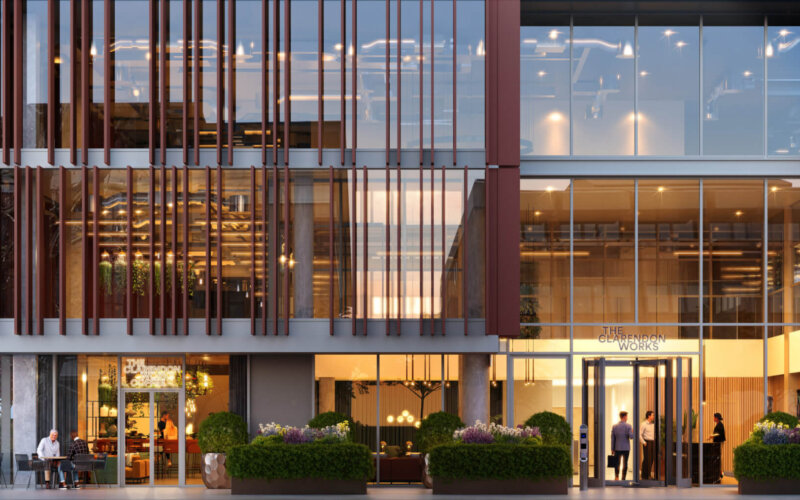 4136_TheClarendon - Entrance Dusk (1)