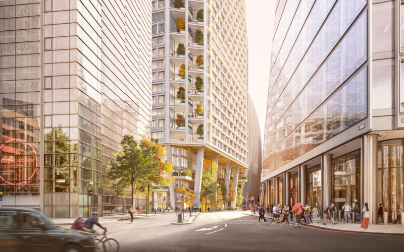 63 St Mary Axe - Wormwood Street 2 © Fletcher Priest Architects