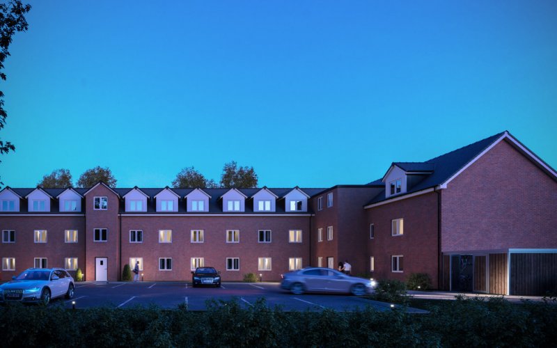 AS NMW Newhall Road External Dusk 1