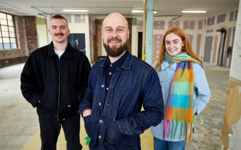 New Zealand coffee business  Allpress Espresso in their Noma unit in the Redfern building.

Pictured:

Adrienne Roberts - CEO glasses 
Agnes Potter - UK GM red top
 
Manchester team 
Dane Kelly - short hair - moustache 
Freddie Davis - blue coat
Tom Hobday - beard