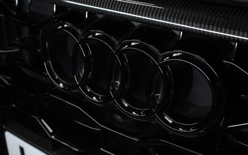 United,Kingdom,,Manchester,August,2021.the,Audi,Four,Rings,Badge,On