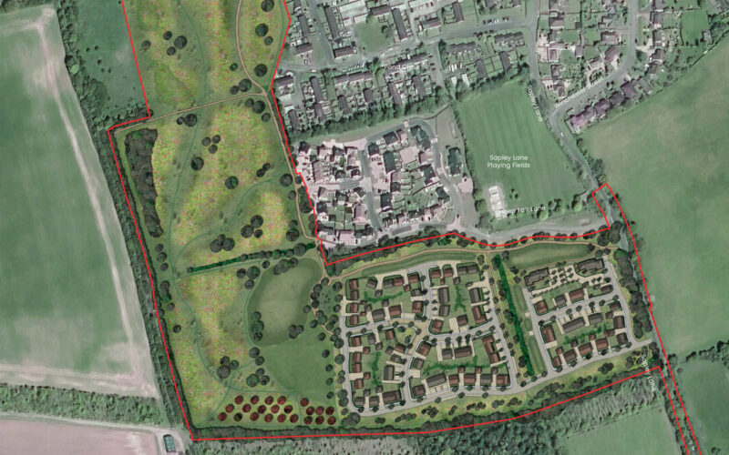 Bargate's Land west of Pond close Illustrative Masterplan