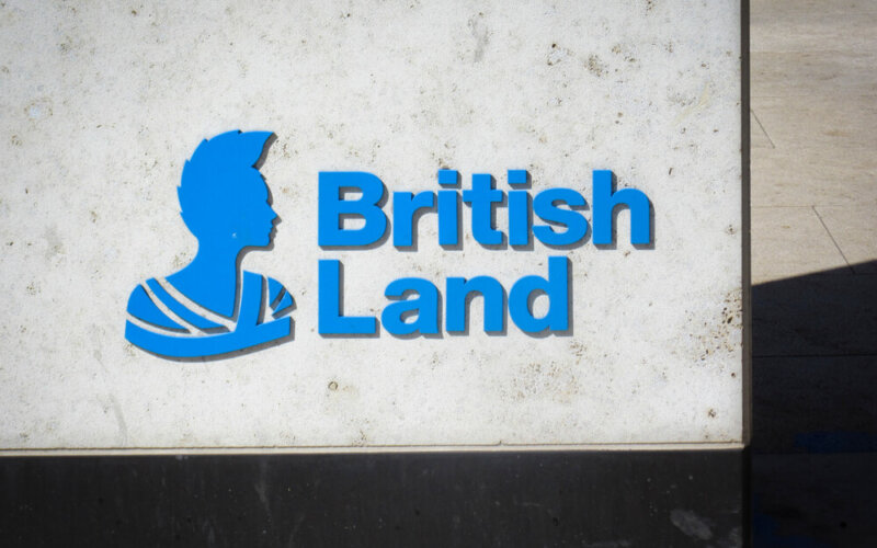 London-,April,,2018:,The,British,Land,Company,Plc,Logo,Outside