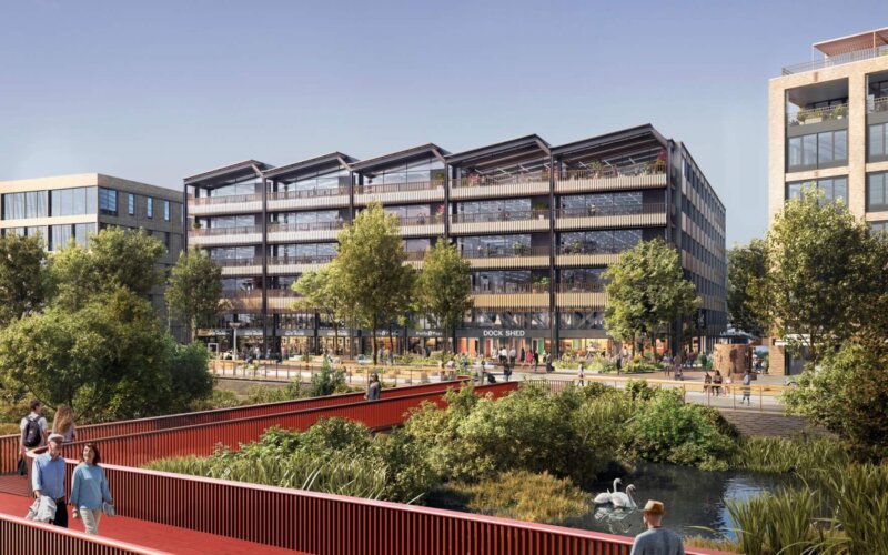CGI of Plot A2, which will provide a new Southwark Council leisure centre_LR