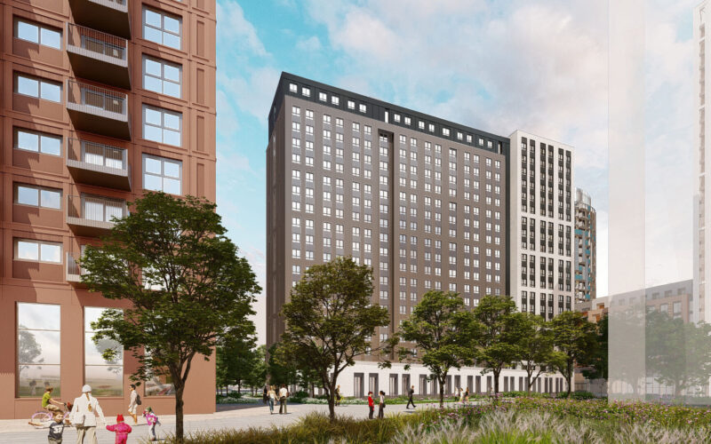 CGI of new Wembley PBSA asset Greystar