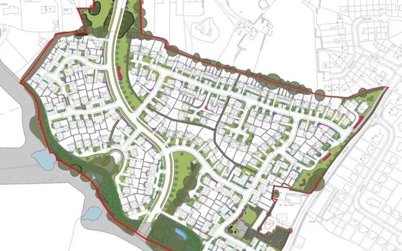 Chelford Road Layout - Redrow and Jones homes