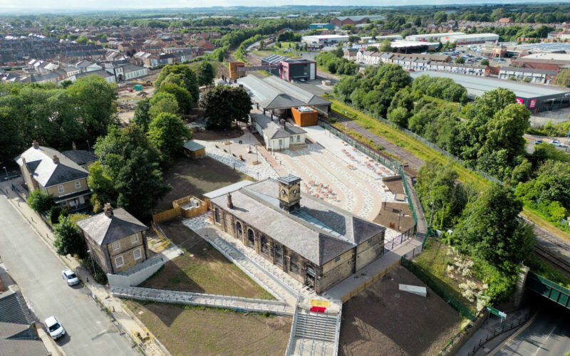 Darlington Railway Hopetown from air