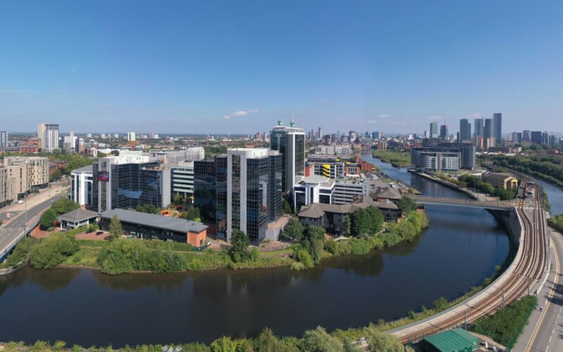 Exchnage Quay Manchester AERIAL IMAGE