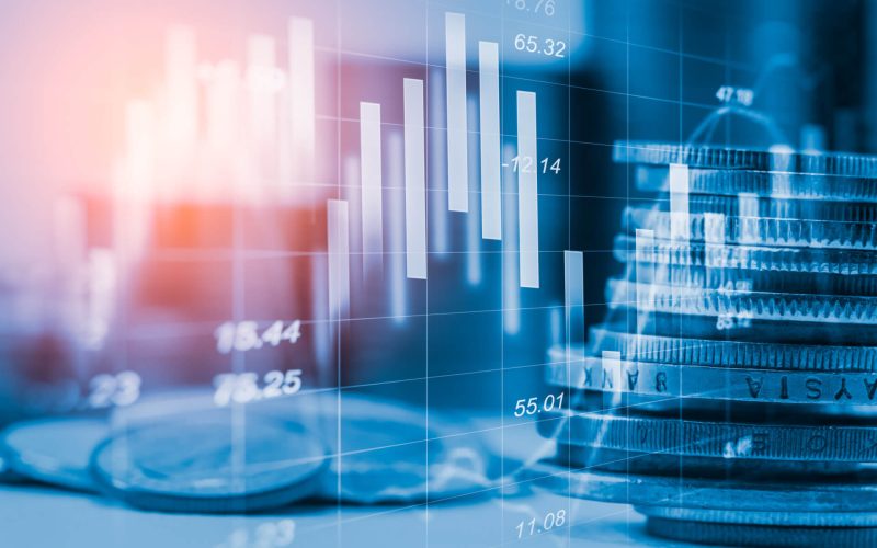 Stock,Market,Or,Forex,Trading,Graph,And,Candlestick,Chart,Suitable