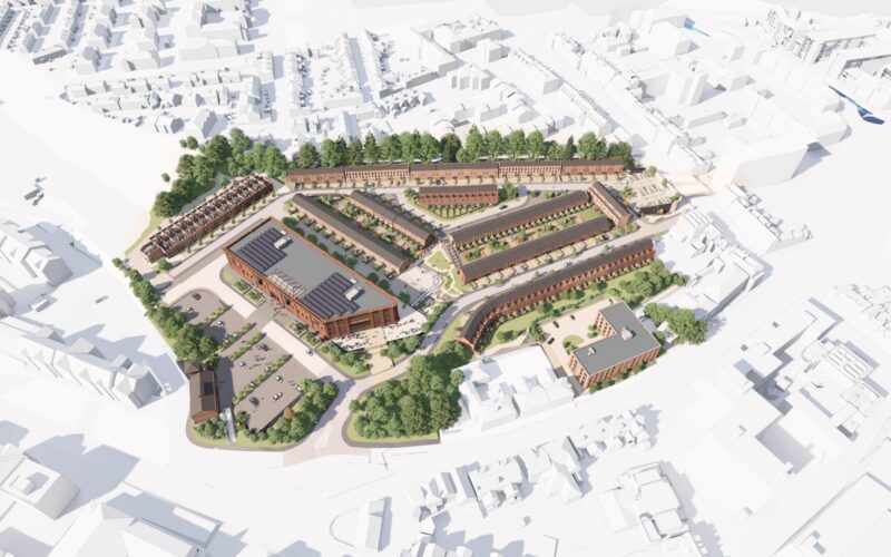Friar Gate Goods Yard - Aerial View 25.04.24