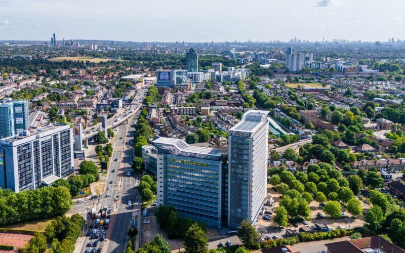 Great West House aerial
