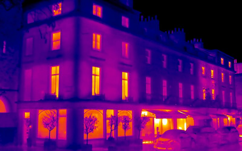 Grosvenor Thermal Image - Commerical and residential properties Credit - Grey Hutton