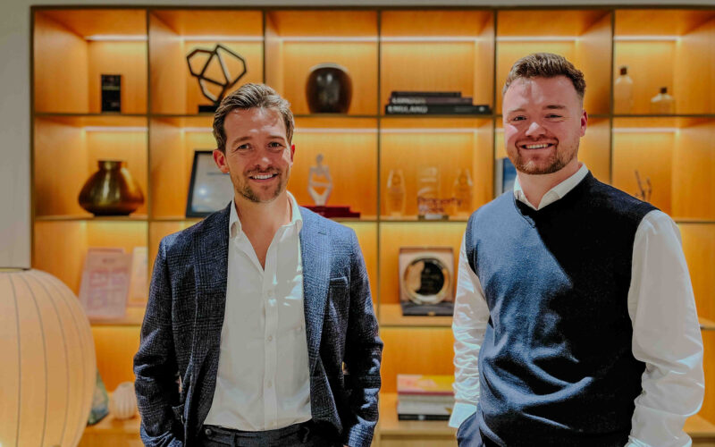 James Salmon Partner & Nick Peters Associate l-r Montagu Evans Industrial Logistics new joiners