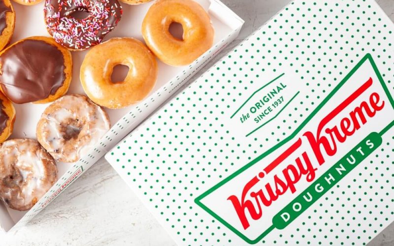 Columbus,,Oh,usa,02-09-2022:,Closeup,Isolated,Image,Assorted,Krispy,Kreme,Doughnuts