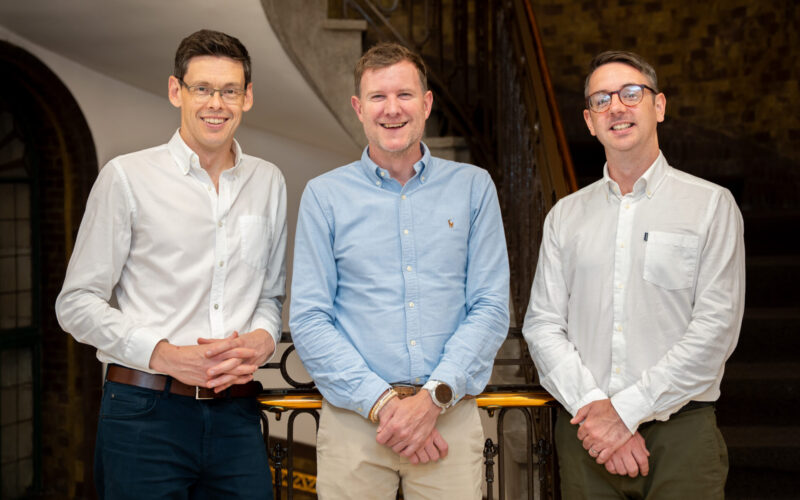 (L-R) Adrian Gladstone, Tim Aitchison and Matt McGettigan