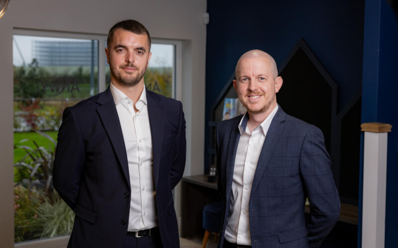 (L-R) Anwyls Oliver Johnston and Gareth Haslam