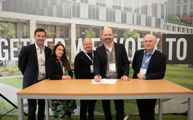 L-R Johnny Caddick, Alison Gillespie, Lee Savage, Peter Denton, Martin Farrington
