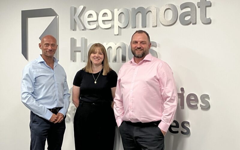 L-R – Bryan O’Mahoney (Land & Partnerships Director), Sally Clifford(Commercial Director) & Ben Briggs (Construction Director)