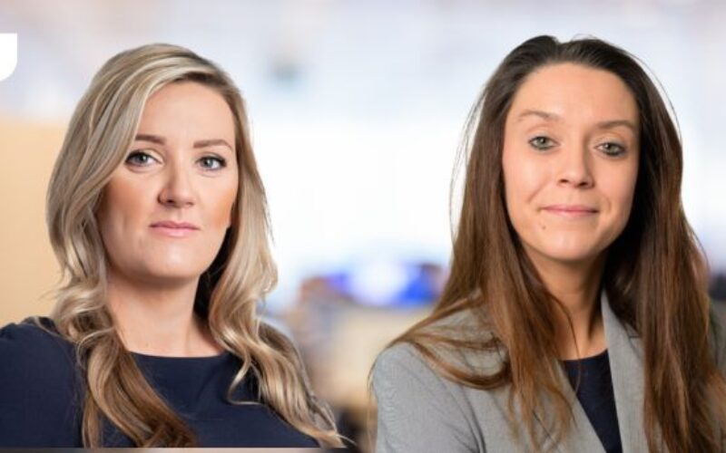 L to R Orla Costello and Ashley Collier UTB