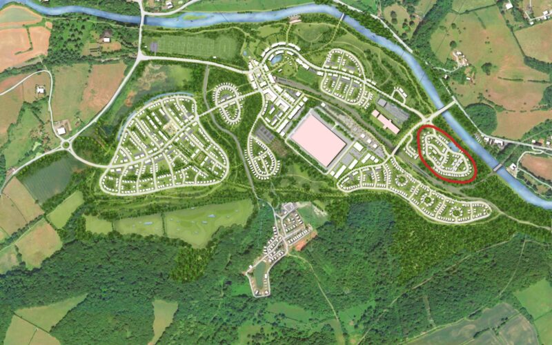 Masterplan for Benthall Grange, Ironbridge (Phase 1 highlighted)