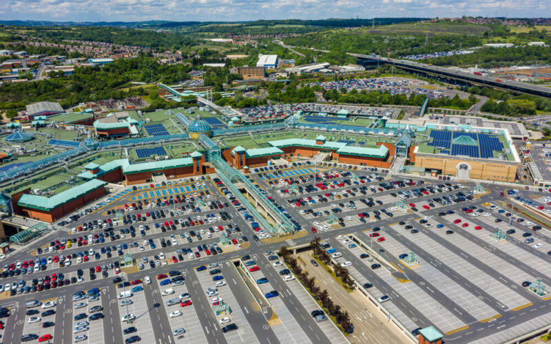 Aerial,Image,Of,Meadowhall,-,The,Large,Super,Mall,In