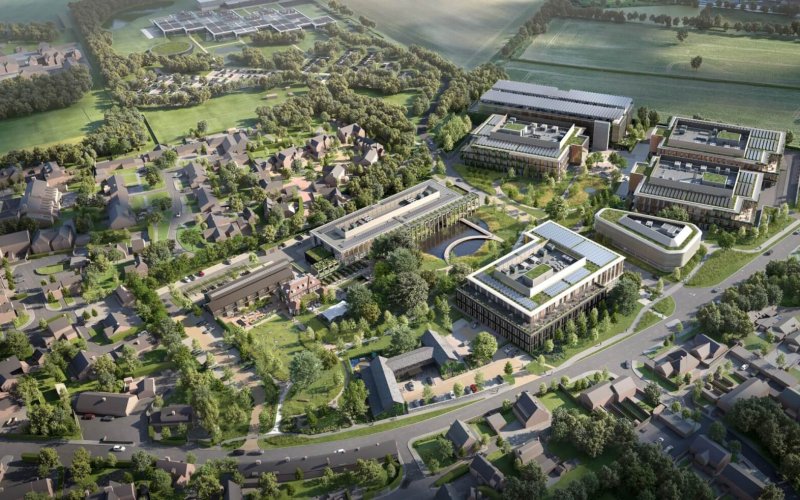 Melbourn Science Park Aerial