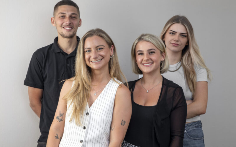 MetSpace new team members July 25 L to R Joseph Schogger, Katrina Knights, Aleks Romanowska, and Sophie Haugh