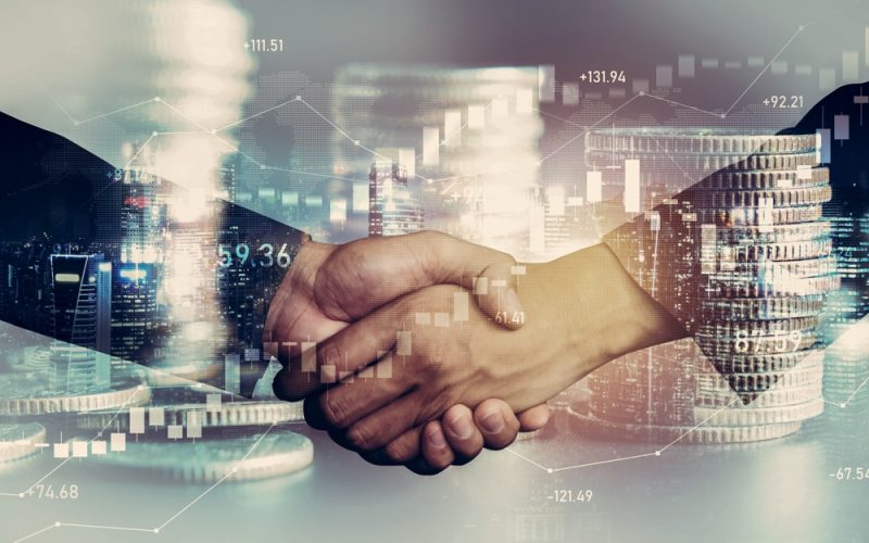 Business,Handshake,On,Finance,Prosperity,And,Money,Technology,Asset,Background