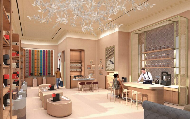 Nespresso, Covent Garden internal render