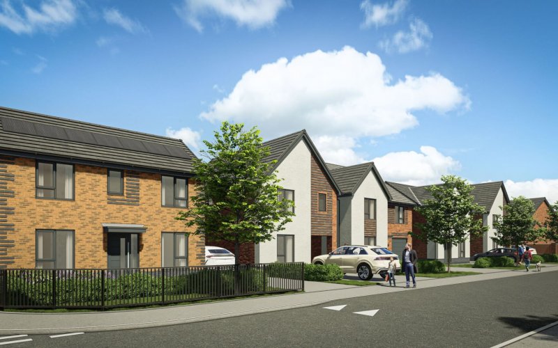 New homes - Honey has secured six sites to deliver 867 plots and £262m in revenue across Yorkshire and the East Midlands (computer generated image of development shown)