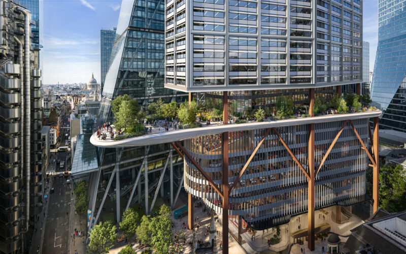 One London - Level 11 free-to-access elevated public podium garden © One London