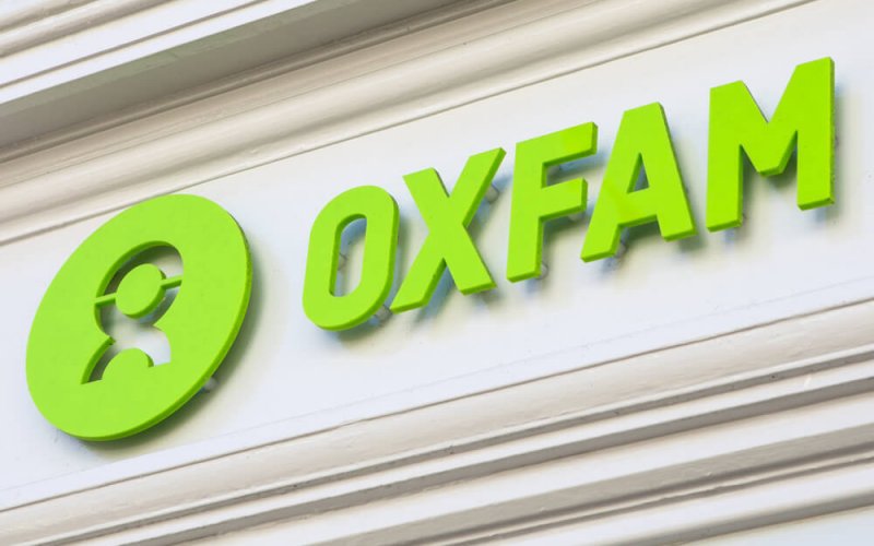Cumbria,,Uk,-,April,4th,2017:,The,Oxfam,Logo,Above
