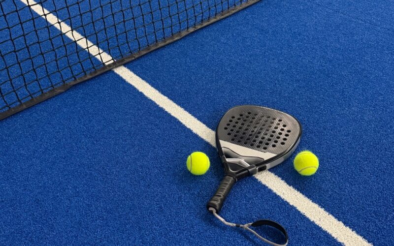 Paddle,Racket,With,A,Ball,Ready,To,Play,The,Fastest
