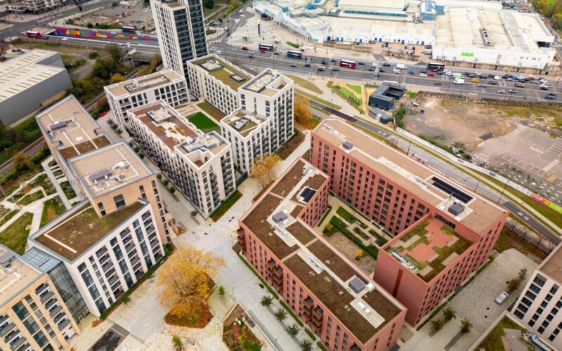 Perry Barr - Aerial view looking across Plots 6, 7 & 8