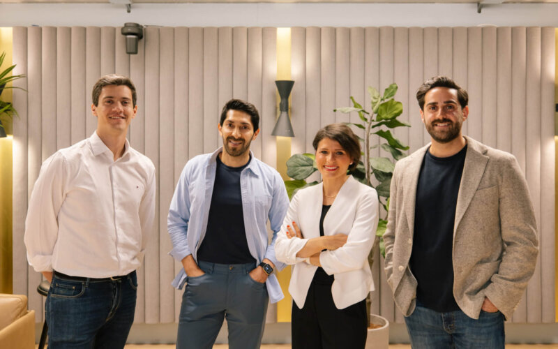 Pi Labs’ senior leadership team (from left to right) - New Pi Labs partner Hugo Silva; Faisal Butt; Stephania Ponzo; and Michael Murad (© Pi Labs)