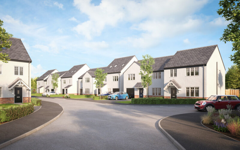 Planning granted - Avant Homes will build 92 new homes in Tranent (CGI indicative of proposed homes)