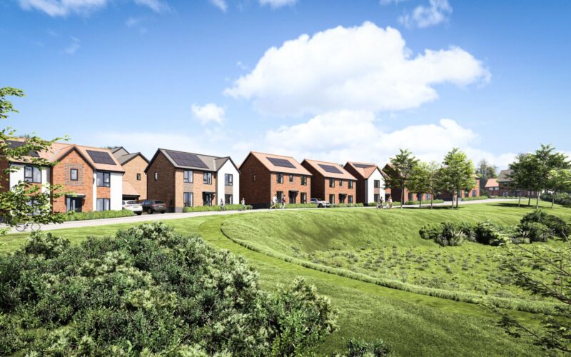 Planning granted - Honey will build 174 new homes at Killamarsh (CGI indicative of proposed house types)