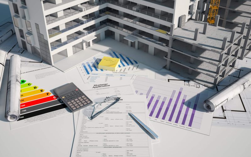 3d,Rendering,Of,A,Real,Estate,And,Construction,Concept
