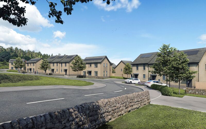 Plans submitted - Honey intends to build 75 new homes in Matlock (CGI of proposed development shown)