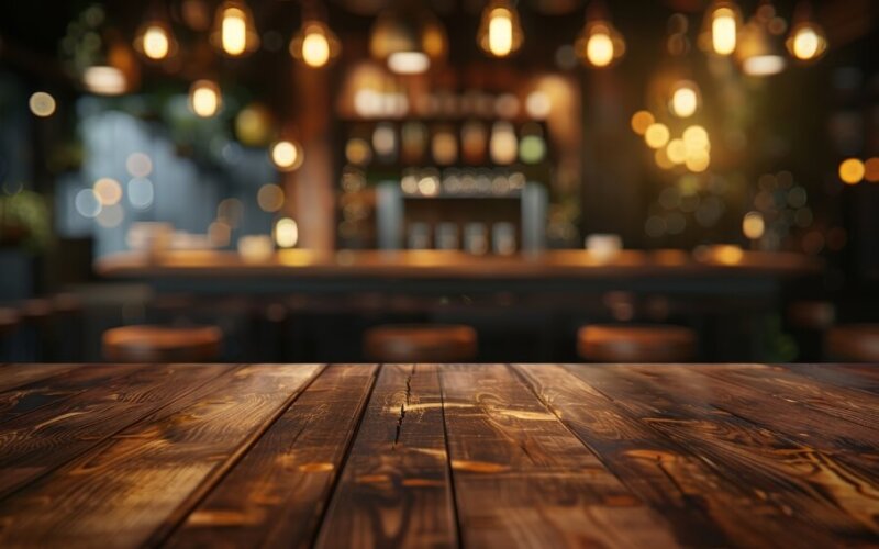 A,Close-up,View,Of,A,Rustic,Wooden,Tabletop,With,A