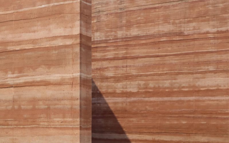 Rammed,Earth,Wall,,Clay,Old,Brown-orange,Background.,Surface,Fine-grain,Grunge