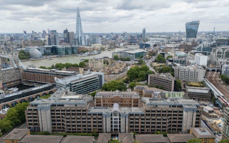 London,,Uk,-,August,21,2025:,Aerial,Views,Of,The