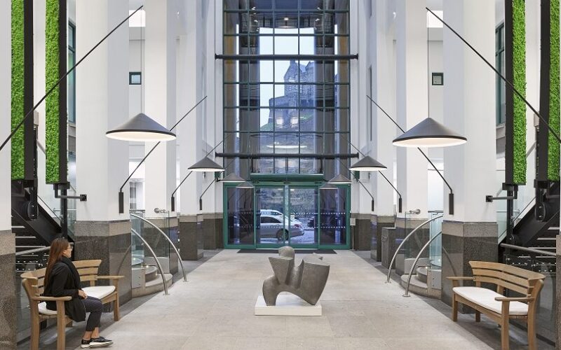 Saltire Court, a landmark Grade A building in the heart of the city’s Exchange District