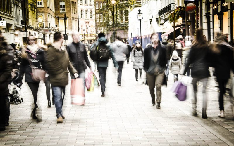 Covent,Garden,,London-,30,December,2016:,Busy,High,Street,With