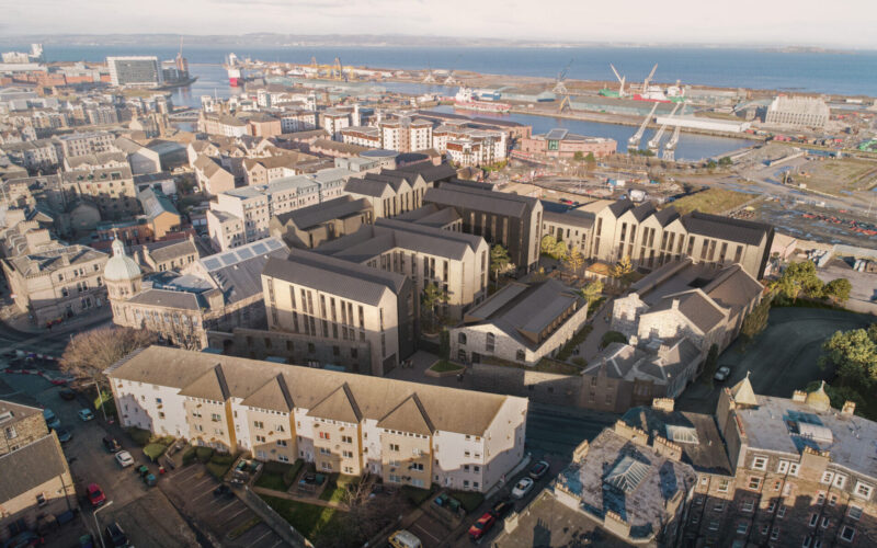 Shore Station credits Secchi Smith and HUB aerial view