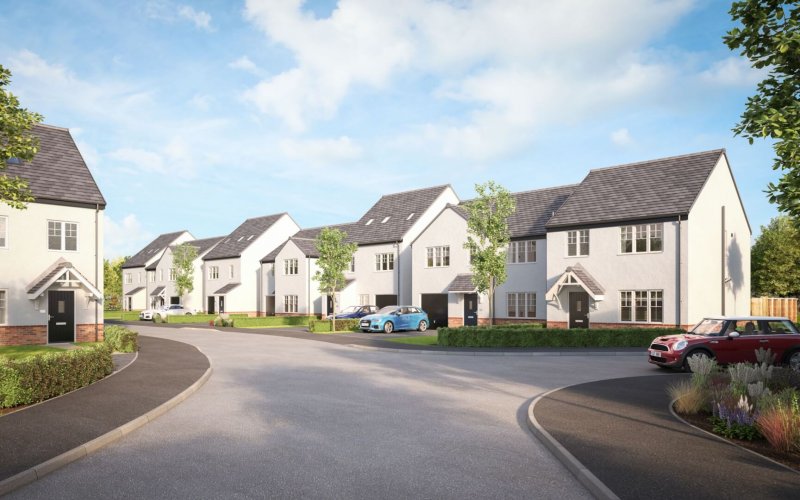 Site acquired - Avant Homes to build 92 new family-homes in Tranent (CGI indicative of housetypes being built)